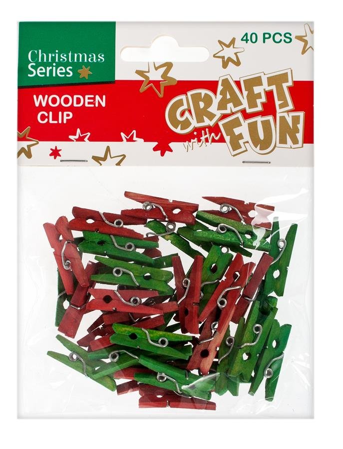 Craft with Fun Ozdoba Bn Drew Spinacz 40szt Pbh 24/288