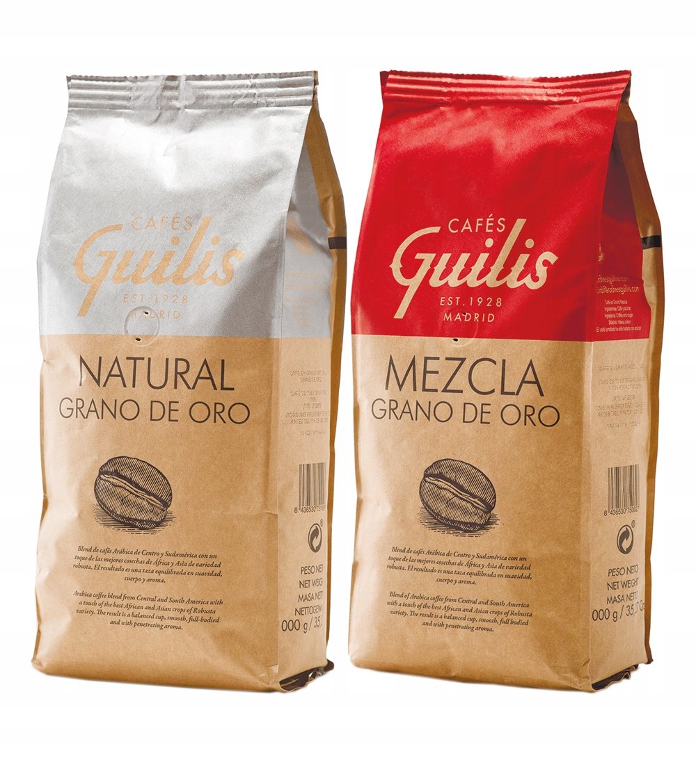 Kawa Ziarnista Cafeś Guilis Zestaw Grano De Oro