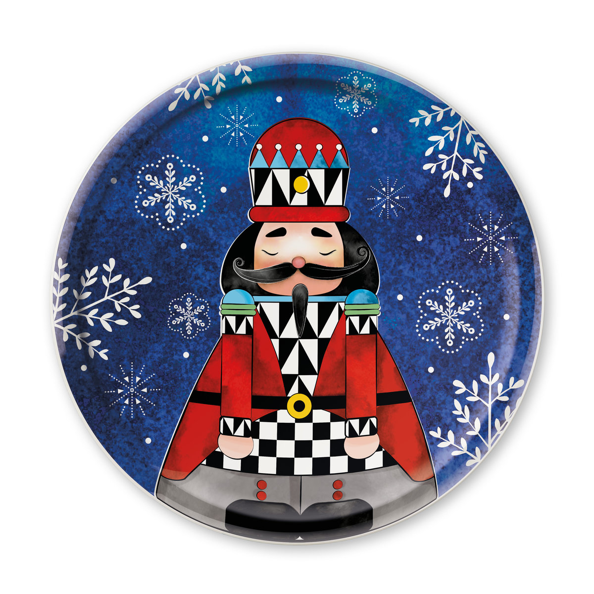 Talerz (31 Cm) Schiaccianoci Natale Egan Italy