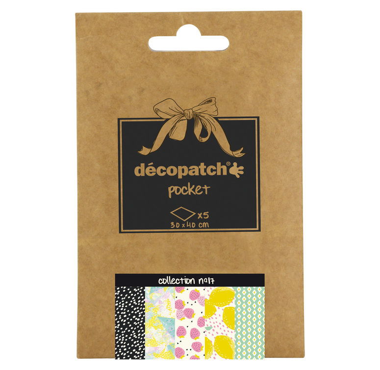 Papier Do Decoupage 5 Ark. 30 X 40 Cm Kolekcja No. 17, Decopatch