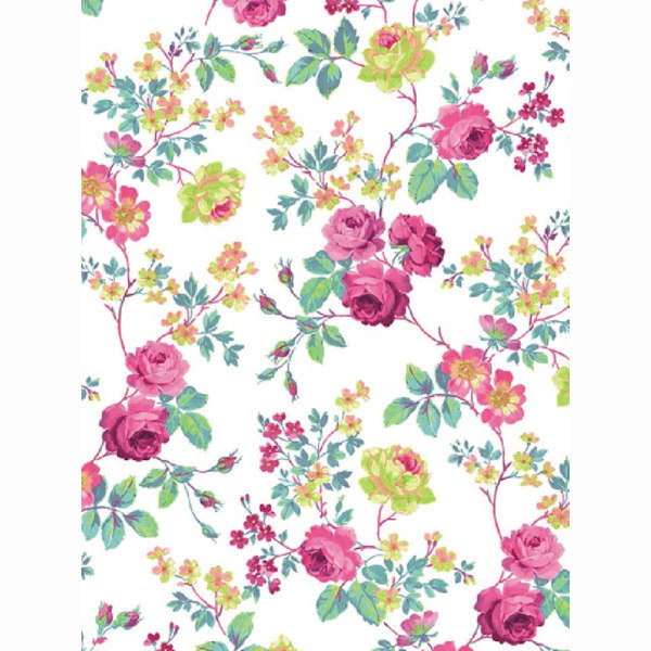 Papier Do Decoupage Róże Na Białym 30 X 40 Cm Fda718, Decopatch