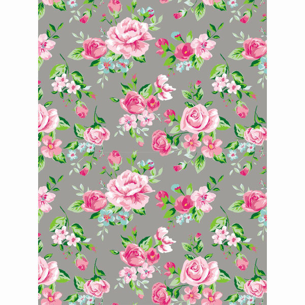 Papier Do Decoupage Róże Na Szarym 30 X 40 Cm Fda716, Decopatch