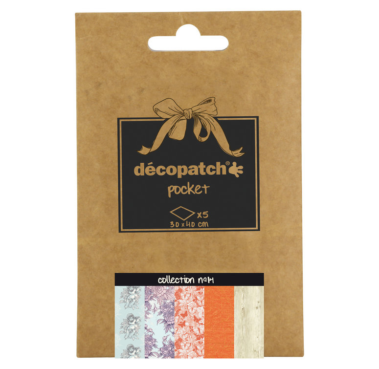 Papier Do Decoupage 5 Ark. 30 X 40 Cm Kolekcja No. 14, Decopatch