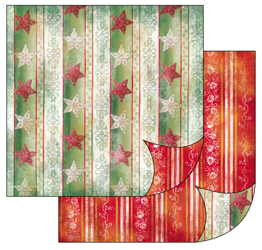 Papier Do Scrapbookingu 30 X 30 Cm Gwiazdki, Stamperia