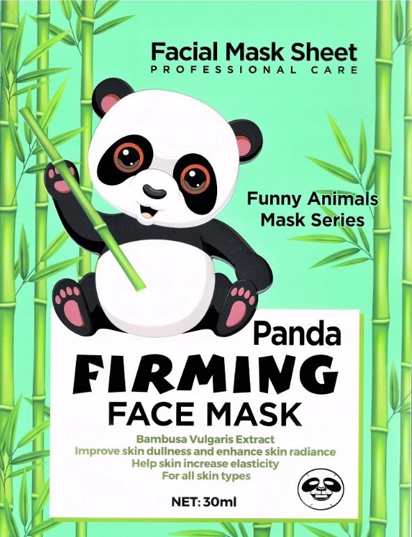 Funny Animals Mask, Maseczka ujędrniająca w płachcie, PANDA