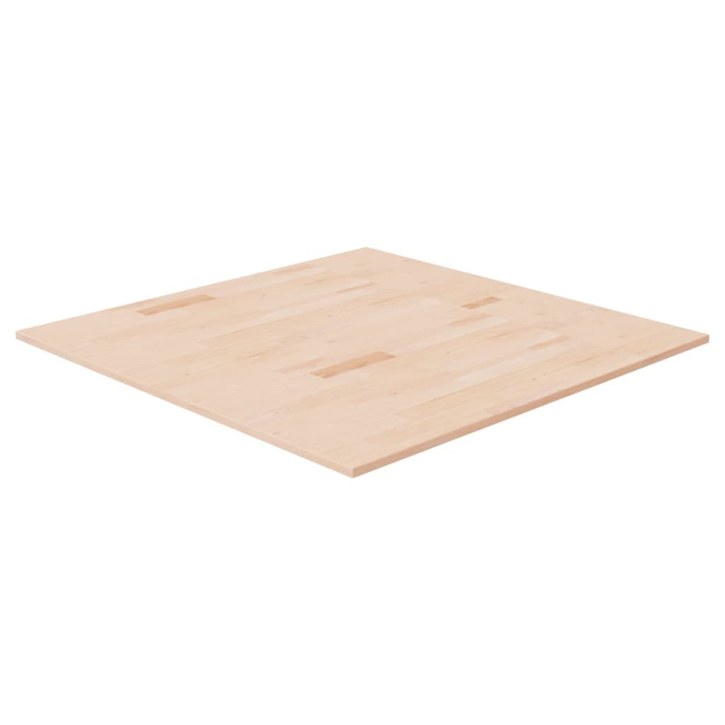 Kwadratowy blat do stolika, 90x90x1,5 cm, surowe drewno dębowe