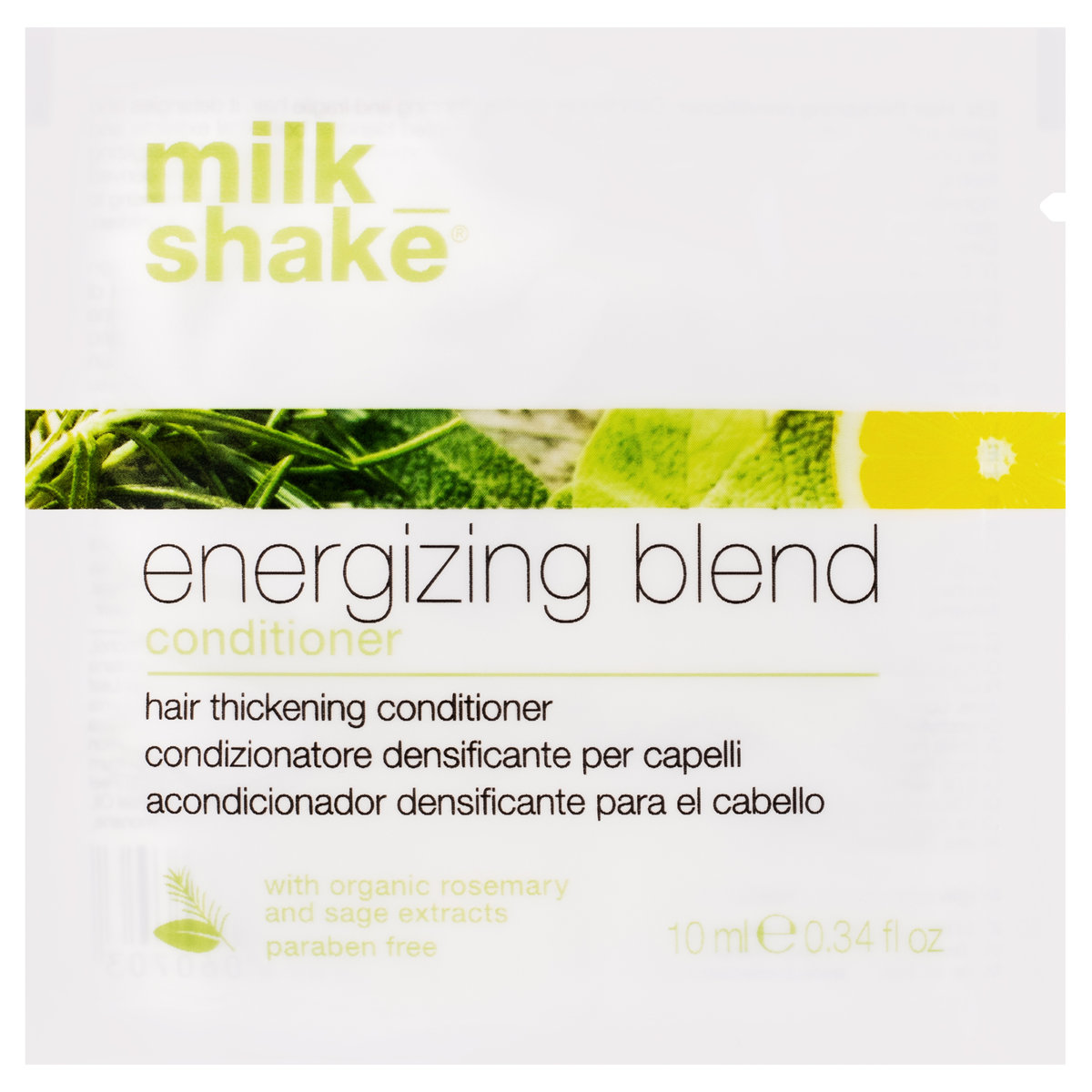 Milk Shake energizing blend, Odżywka do włosów 10ml nawilża, regeneruje, dodaje blasku