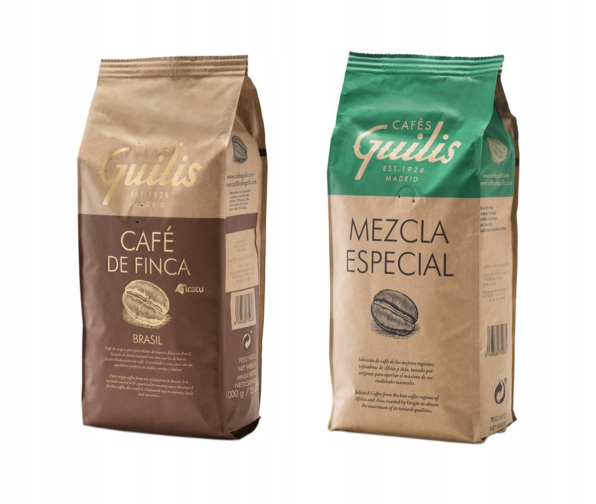 Kawa ziarnista 100% ARABIKA + MEZCLA Cafes Guilis