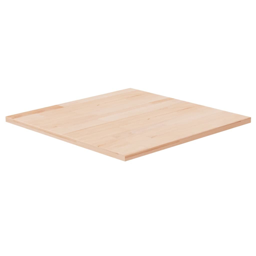 Kwadratowy blat do stolika, 50x50x1,5 cm, surowe drewno dębowe