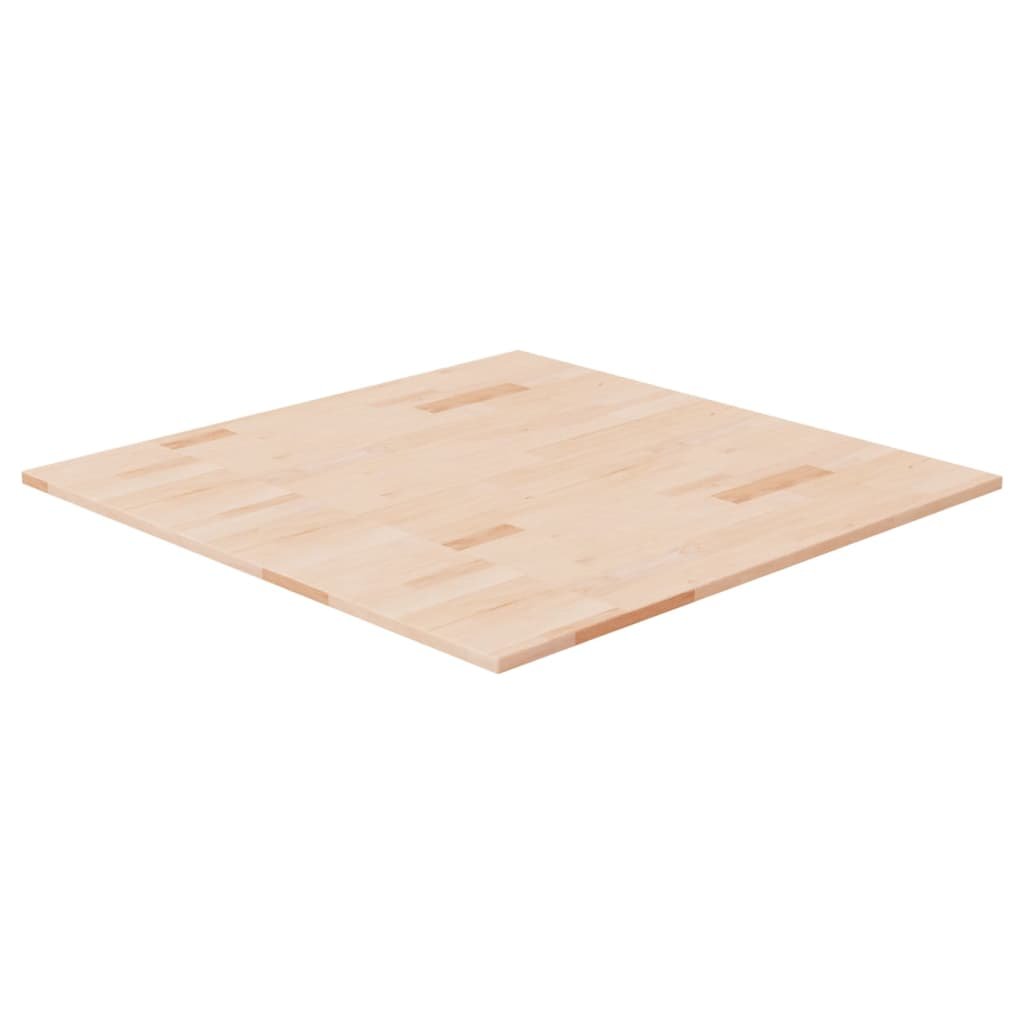 Kwadratowy blat do stolika, 80x80x1,5 cm, surowe drewno dębowe