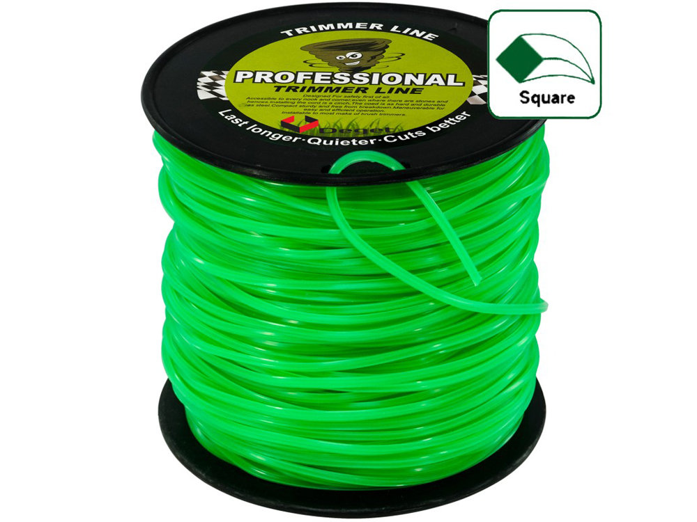 DEGET Żyłka Do Kosy 100M Kwadrat 2,4MM