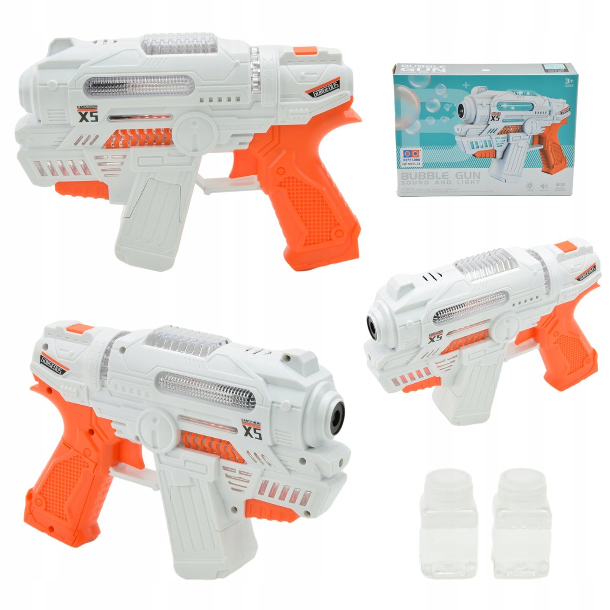 Pistolet Do Baniek Mydlanych Automat Świeci Gra