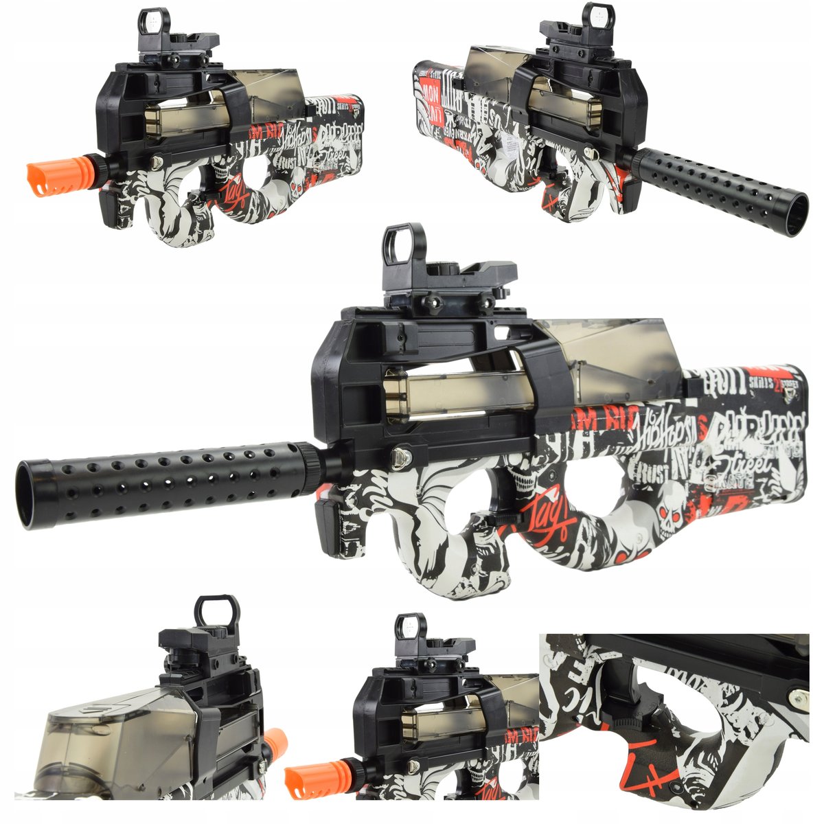 P90 Duży Pistolet Karabin Automat Na Kulki Żelowe