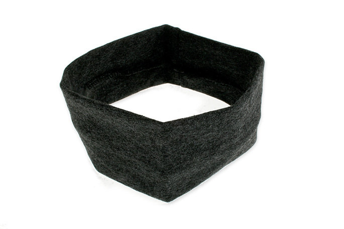 ELASTYCZNA OPASKA DO WŁOSÓW, SZARY MELANŻ