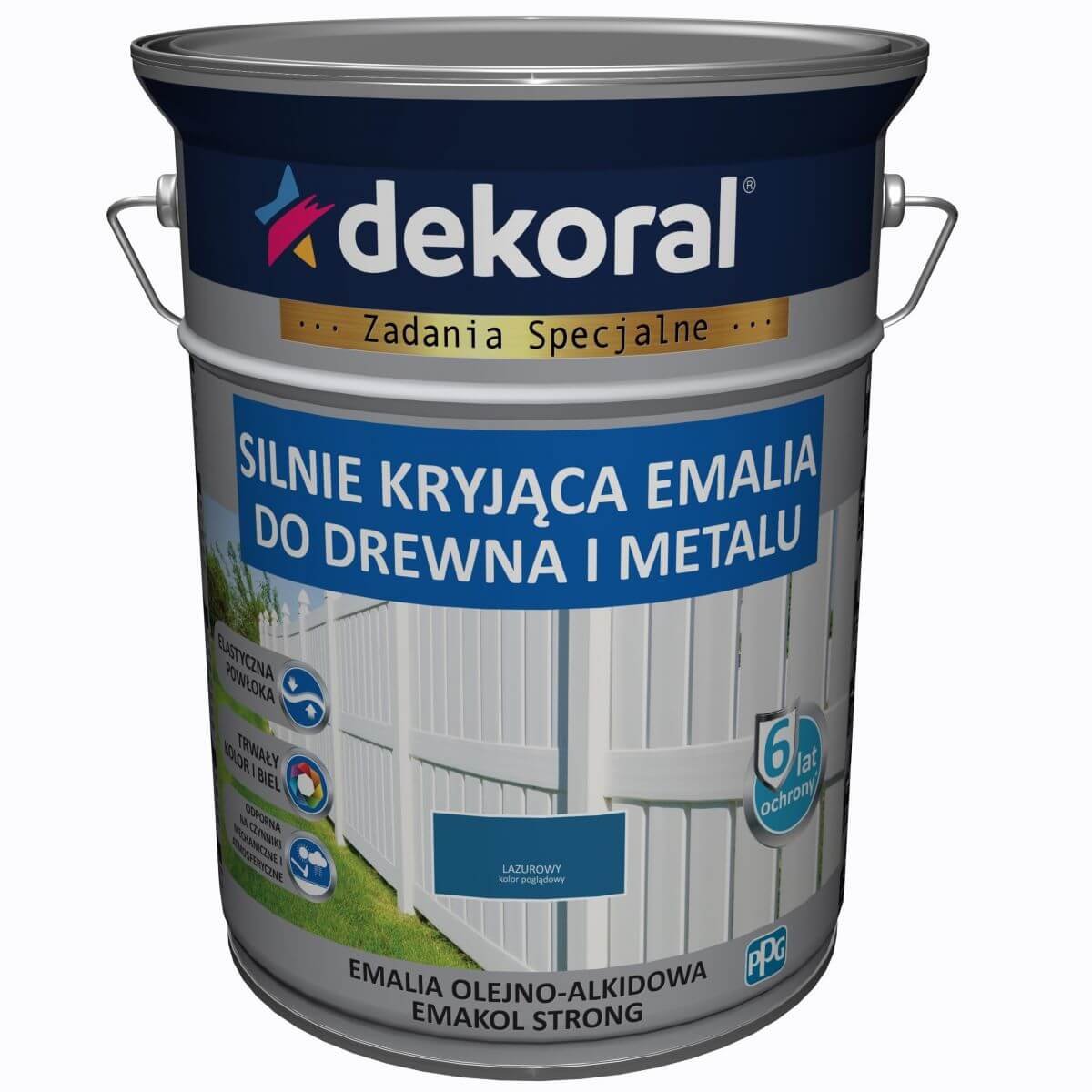 Ppg Emalia ftalowa lazurowy 5 L EMAKOL STRONG