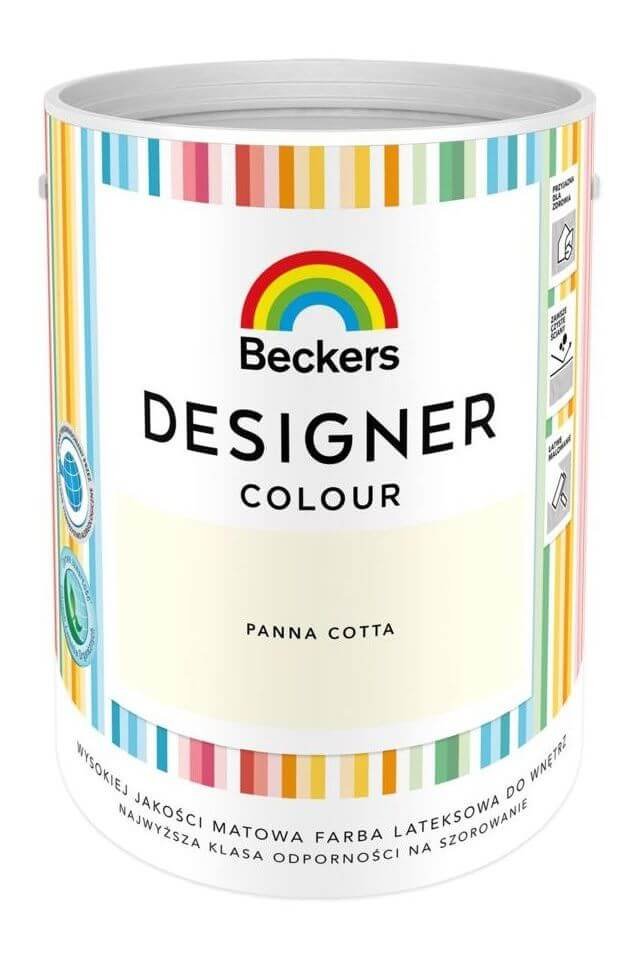 Beckers Farba do ścian i sufitów DESIGNER COLOUR 5 l Panna Cotta