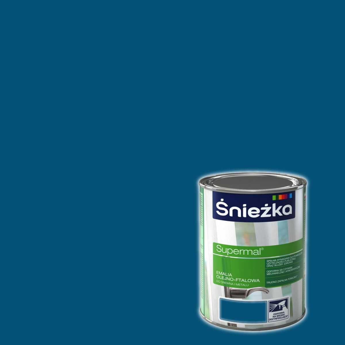 Śnieżka Emalia Olejna Niebieski F525 5L farba ftal