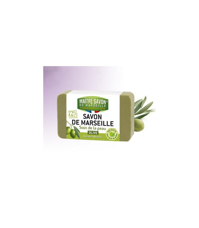 Maitre Savon de Marseille, Oryginalne oliwkowe mydło marsylskie Ecocert, 200 g