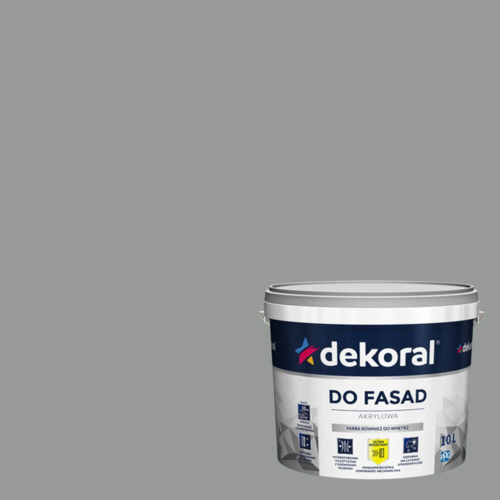 Dekoral Farba fasadowa Polinit jasny grafit 5 l 418945