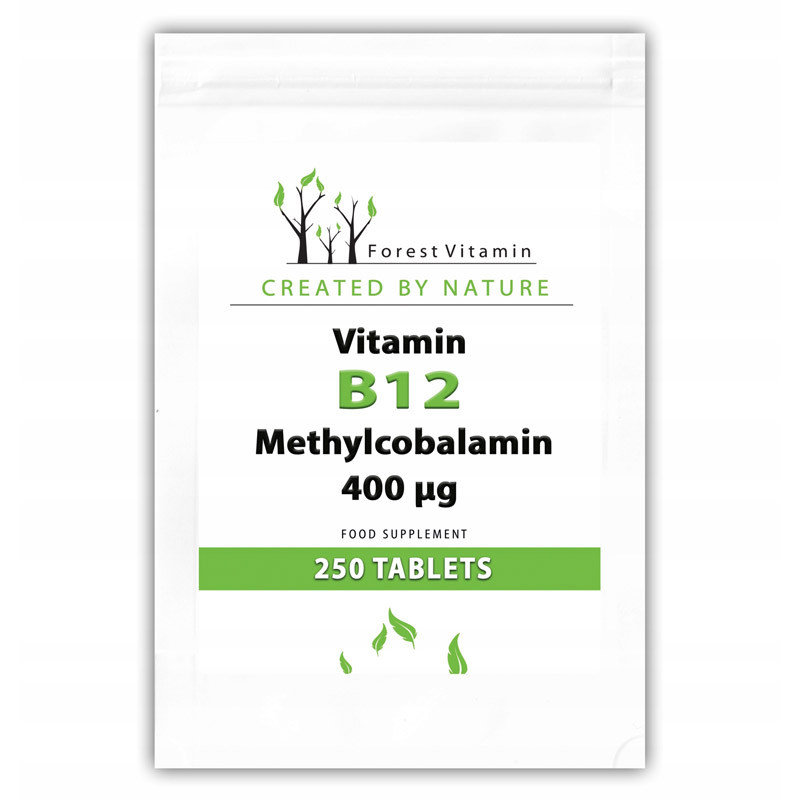 FOREST VITAMIN Vitamin B12 Methylcobalamin 400mcg 250tabs