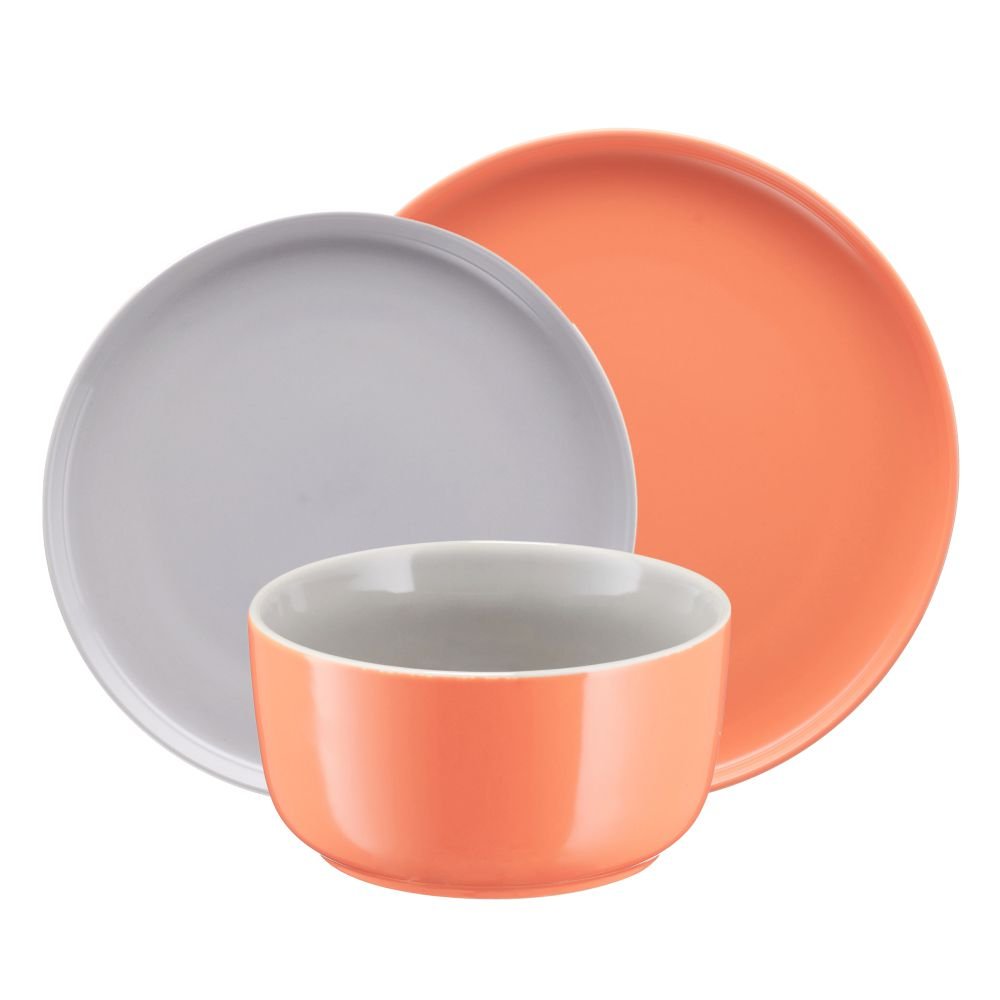 Serwis Obiadowy 6 Osób Borneo Orange-Grey Villa Italia