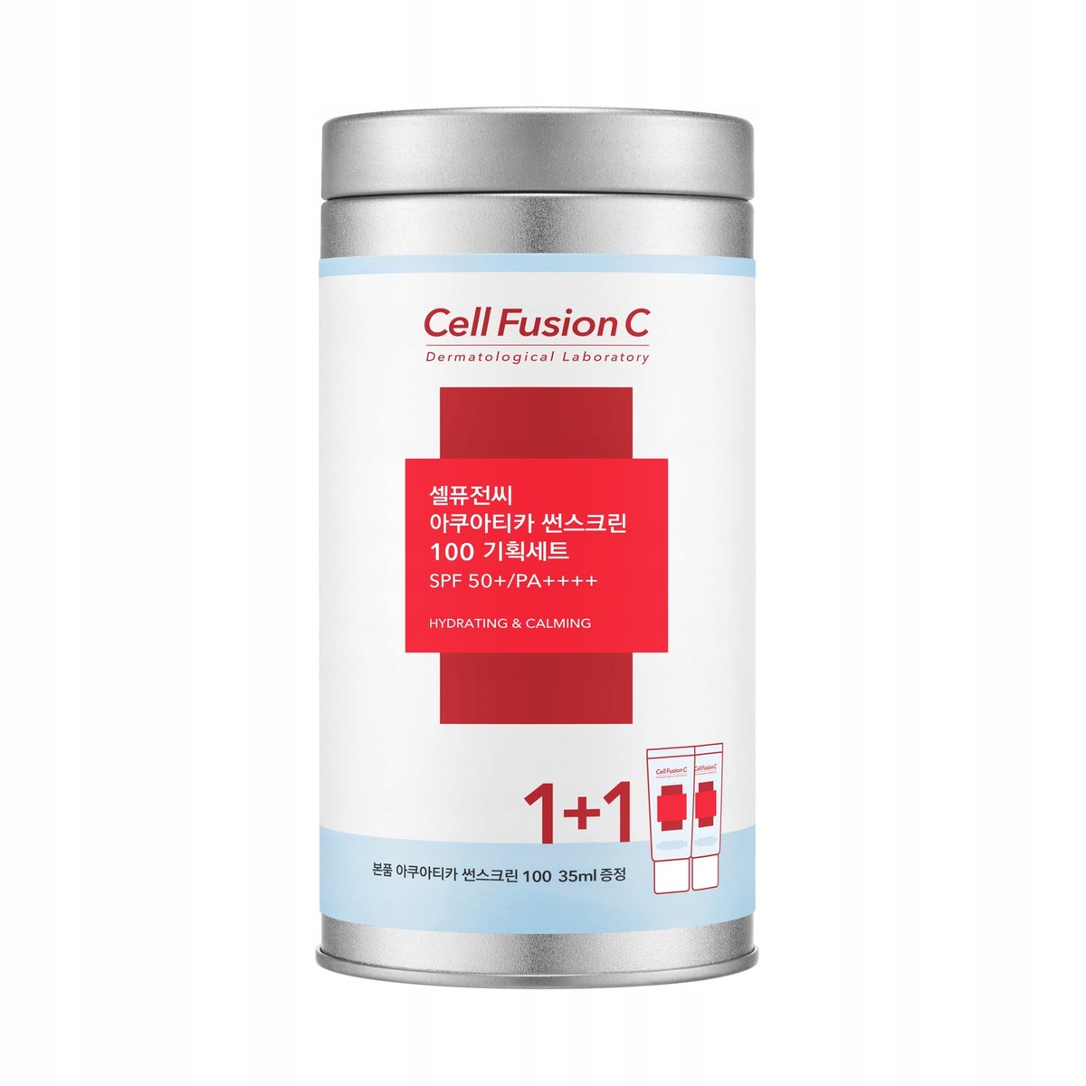 Cell Fusion C Aquatica Sunscreen 100 SPF 50+/PA+++ Set zestaw 1+1 krem przeciwsłoneczny 35 ml + 35 ml