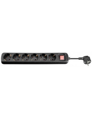 Wentronic Listwa zasilająca z przełącznikiem; NK 600S-150 CS brązowy instalacyjny 1.4 m 4040849512902