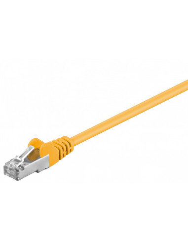 Wentronic CAT 5 FTP; CAT 5e Netzwerkkabel; 2 X RJ45 wtyczka foliengeschirmt [SC], żółty 50866