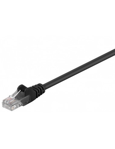 Wentronic 95640 Cat5e kabel sieciowy u/UTP (2 X wtyk RJ45, nieekranowany) Czarny 4040849956409