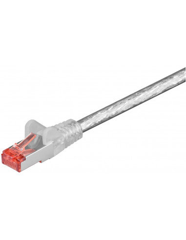 Wentronic Cat6 SSTP kabel sieciowy (2 X RJ45, 0,25 m) przezroczysty 4040849933417