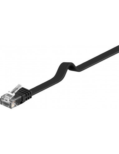 Goobay Kabel LAN RJ45 95380 U/UTP CAT 6 1 m czarny