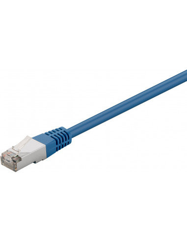 Goobay 73071 kabel krosowy CAT 5e, F/UTP, 0,5 m Niebieski 73071
