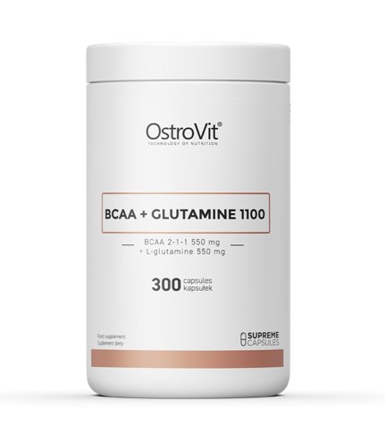 OstroVit Supreme Capsules BCAA + Glutamine 1100mg 300 kaps.