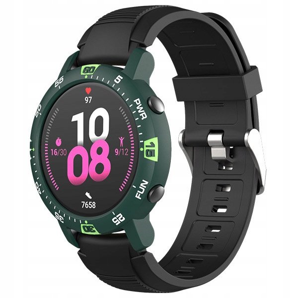Protect Etui Sikai Case Huawei Watch GT2 42mm, zielono-biało-fluoresencyjne 5904538090043