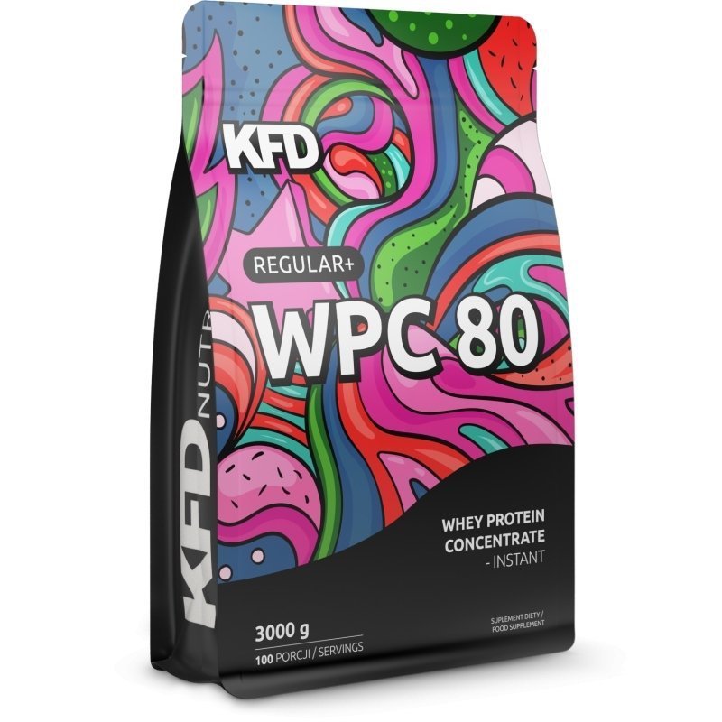 KFD Białko  Regular+ Wpc 80 3000G Mascarpone-Malina