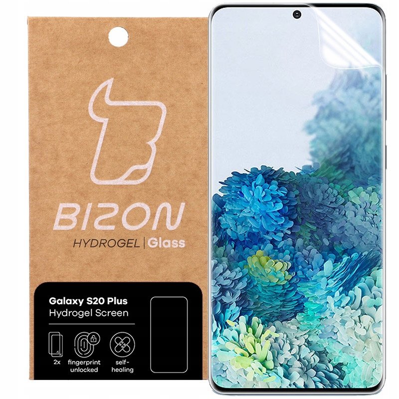 Bizon Folia hydrożelowa na ekran Bizon Glass Hydrogel, Galaxy S20 Plus, 2 sztuki 5903896181592