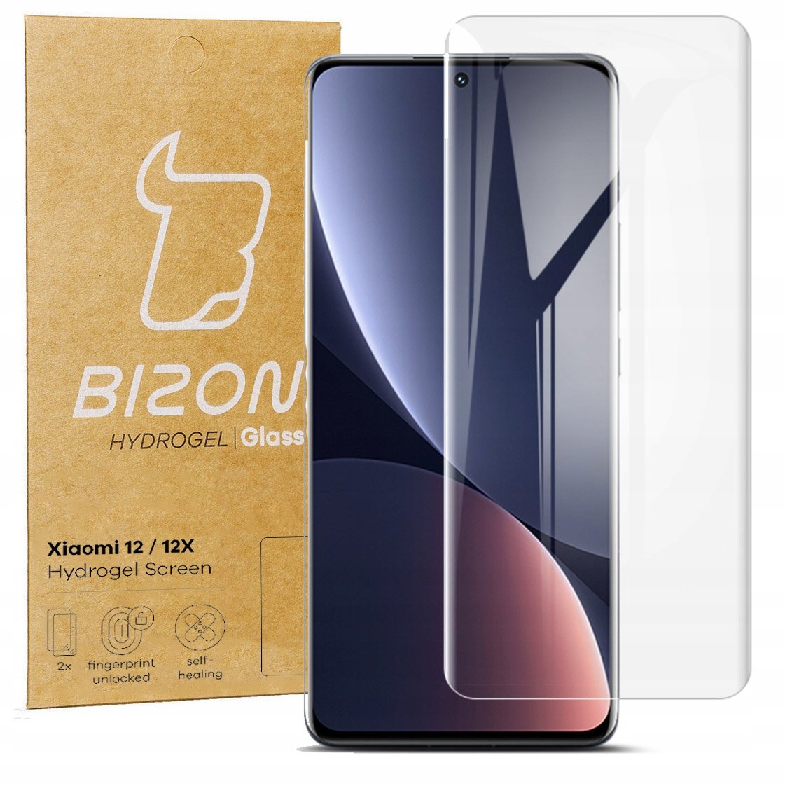 Bizon Folia hydrożelowa na ekran Glass Hydrogel, Xiaomi 12 / 12X, 2 sztuki 5904665398531