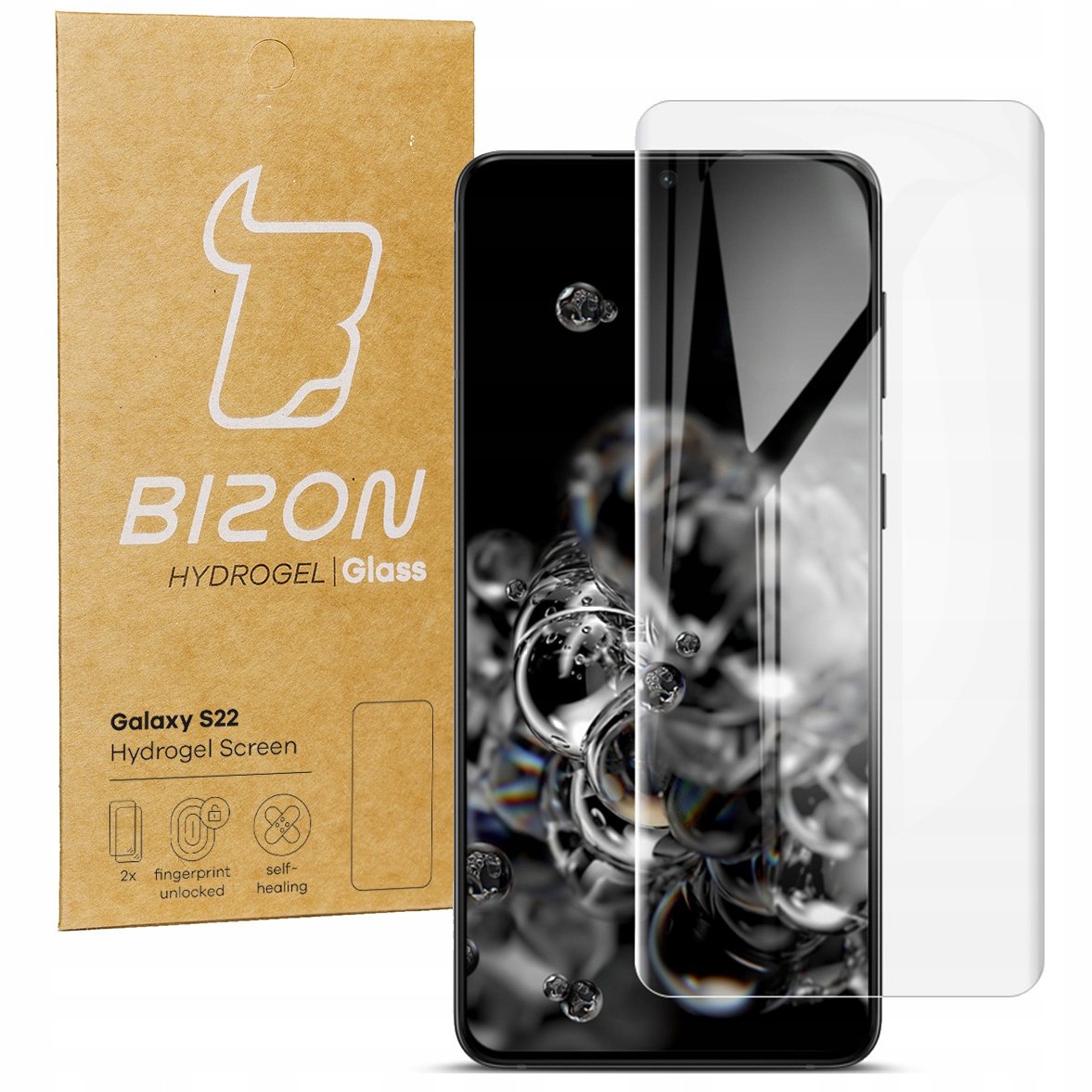 Bizon Folia hydrożelowa na ekran Glass Hydrogel, Galaxy S22, 2 sztuki 5904665300343