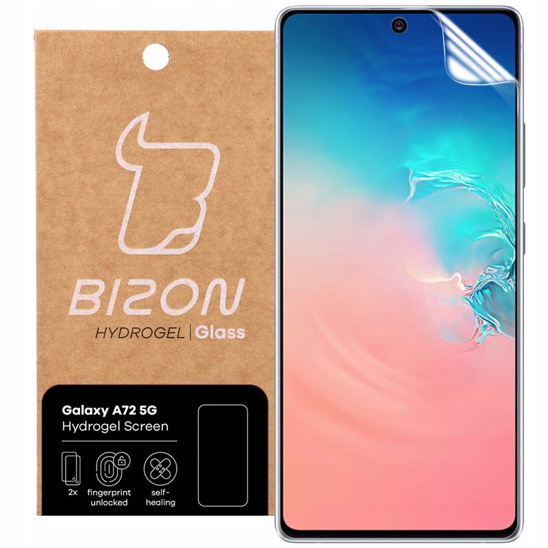 Bizon Folia hydrożelowa na ekran Bizon Glass Hydrogel, Galaxy A72, 2 sztuki 5903896181684