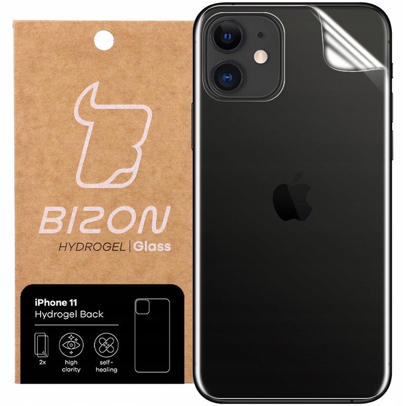 Bizon Folia hydrożelowa na tył Bizon Glass Hydrogel, iPhone 11, 2 sztuki 5903896181868
