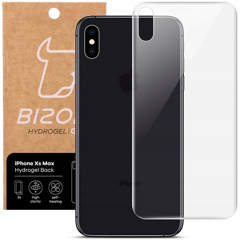 Bizon Folia hydrożelowa na tył Bizon Glass Hydrogel, iPhone Xs Max, 2 sztuki 5903896181875