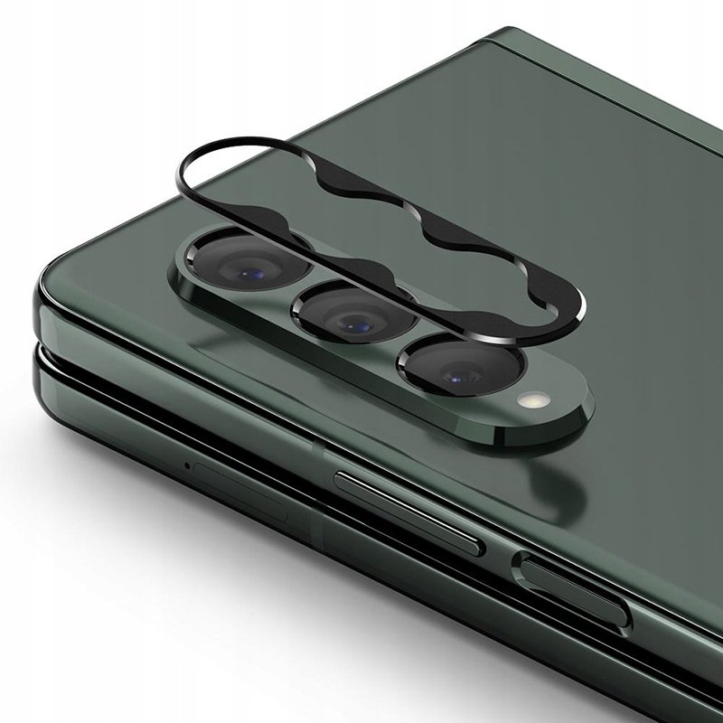 Rearth Nakładka na aparat Ringke Styling Galaxy Z Fold 3, czarna 8809818845788