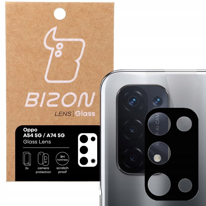 Bizon Szkło na aparat Glass Lens dla Oppo A54 5G / A74 5G, 2 sztuki BGL2OPA74