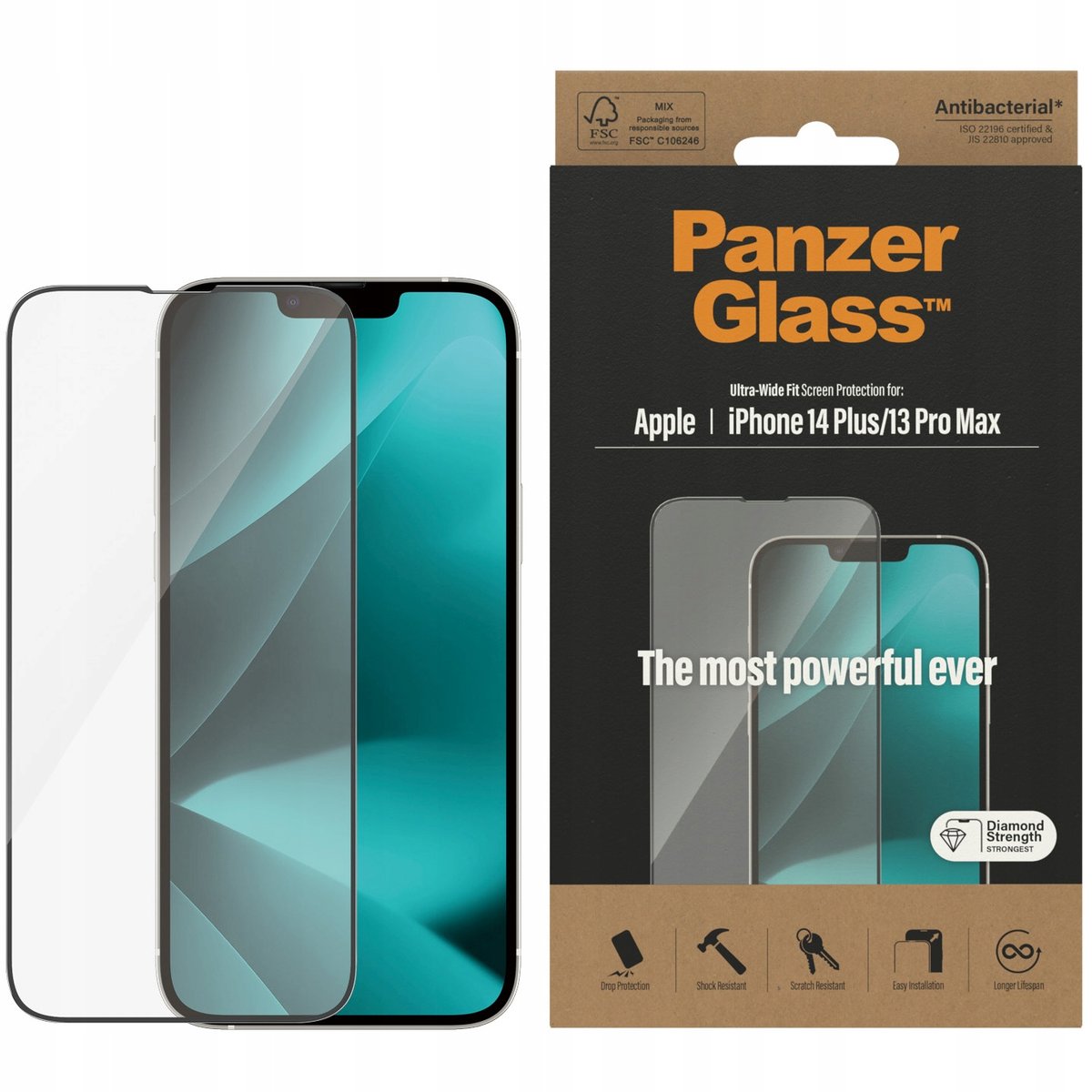 Фото - Захисне скло / плівка PanzerGlass szkło hartowane Ultra-Wide Fit do iPhone 13 Pro Max / 14 Plus 