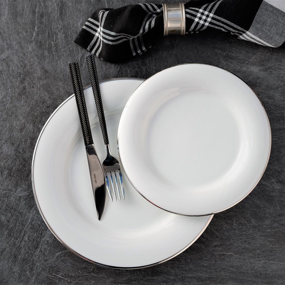 Serwis Obiadowy Porcelanowy Na 6 Osób Plus Platin Villa Italia