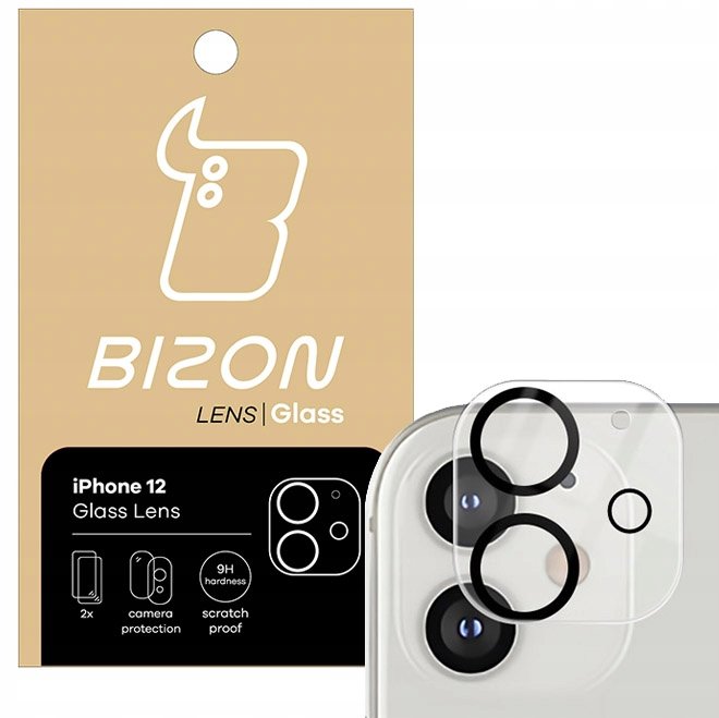 Bizon Szkło na aparat Bizon Glass Lens dla iPhone 12, 2 sztuki 5903896181202