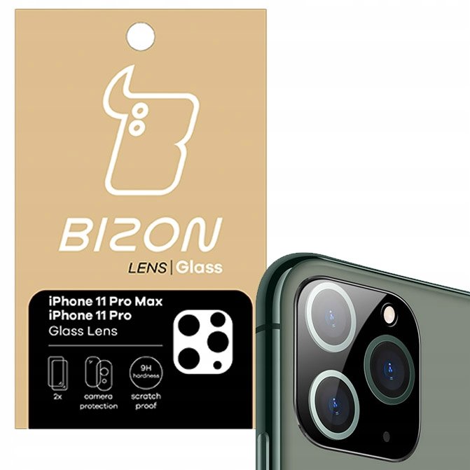 Bizon Szkło na aparat Bizon Glass Lens dla iPhone 11 Pro Max / 11 Pro, 2 sztuki 5903896181226