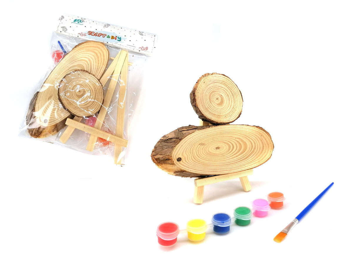 C153902 Drewno Do Malowania Diy Święta Mini Sztaluga Farbki