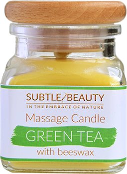 Subtle Beauty, Świeca do masażu - Zielona Herbata