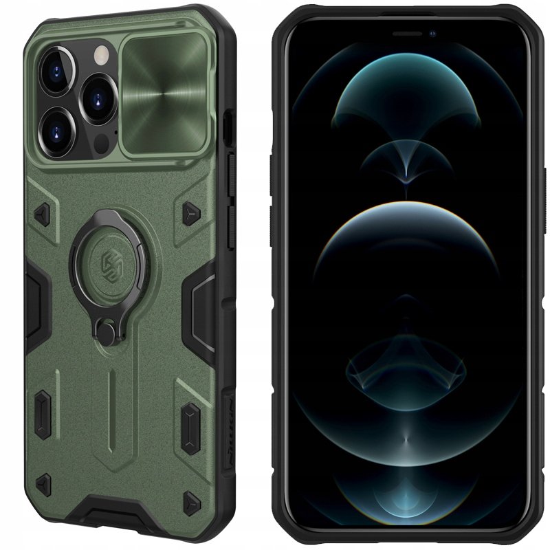 Nillkin Obudowa dla telefonów komórkowych CamShield Armor na Apple iPhone 13 Pro Zielony